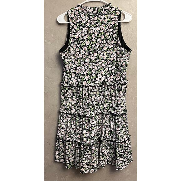 Tommy Hilfiger Floral Multi-Color Tiered Shift Dress Size 6 Womens Sleeveless - Picture 9 of 13